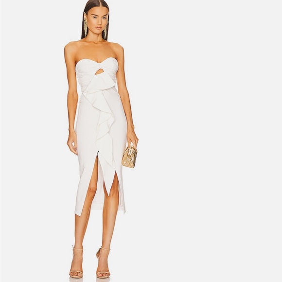 REVOLVE Dresses & Skirts - michael costello x revolve dorothea strapless ruffle dress